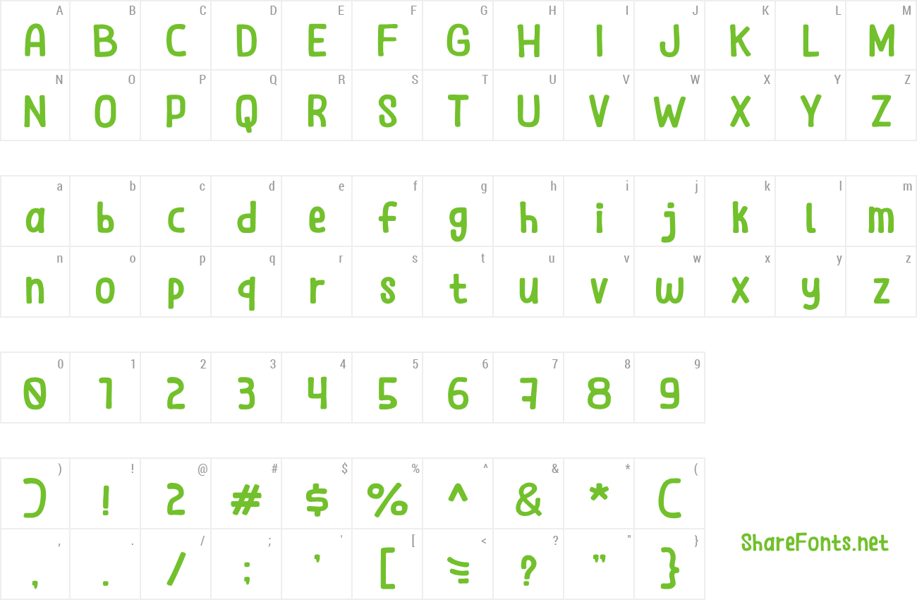 Font Help Alex preview